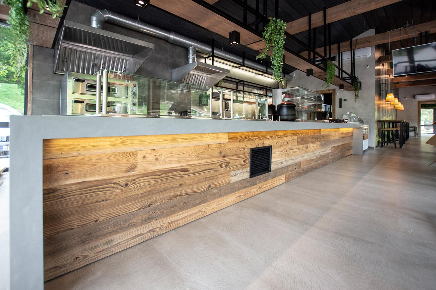Weathered Brushed Boards Grooved - Audrini Living