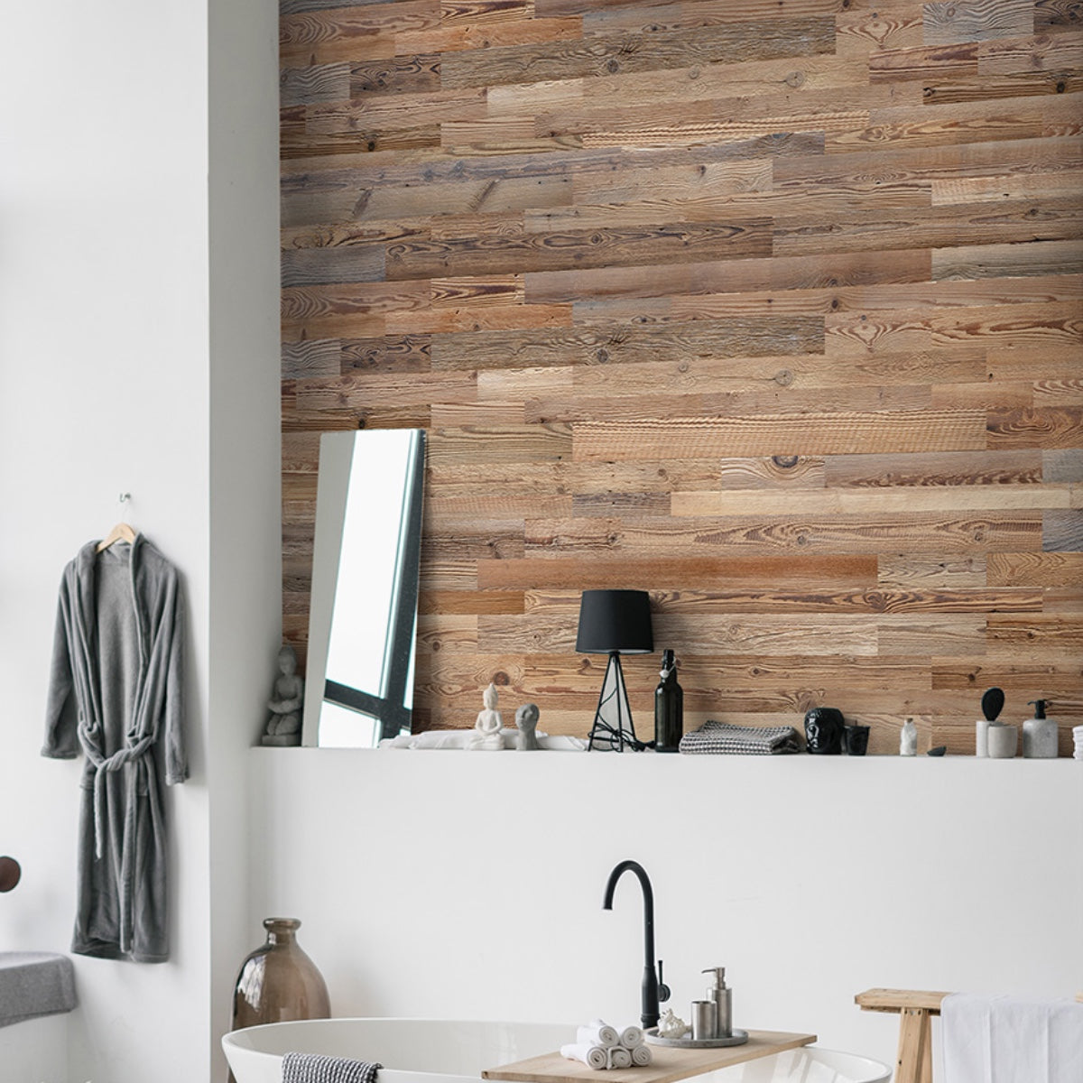 Amber Reclaimed Wood Wall Paneling