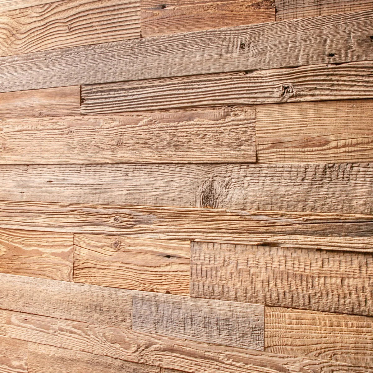 Amber Reclaimed Wood Wall Panel Sample