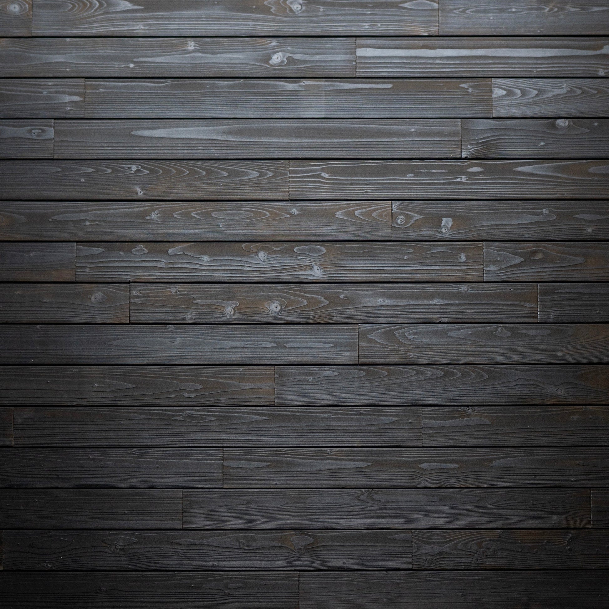 Charred Wood Wall Cladding - Shou Sugi Ban Dark Timber Panels - Wall Panelling by Audrini Living