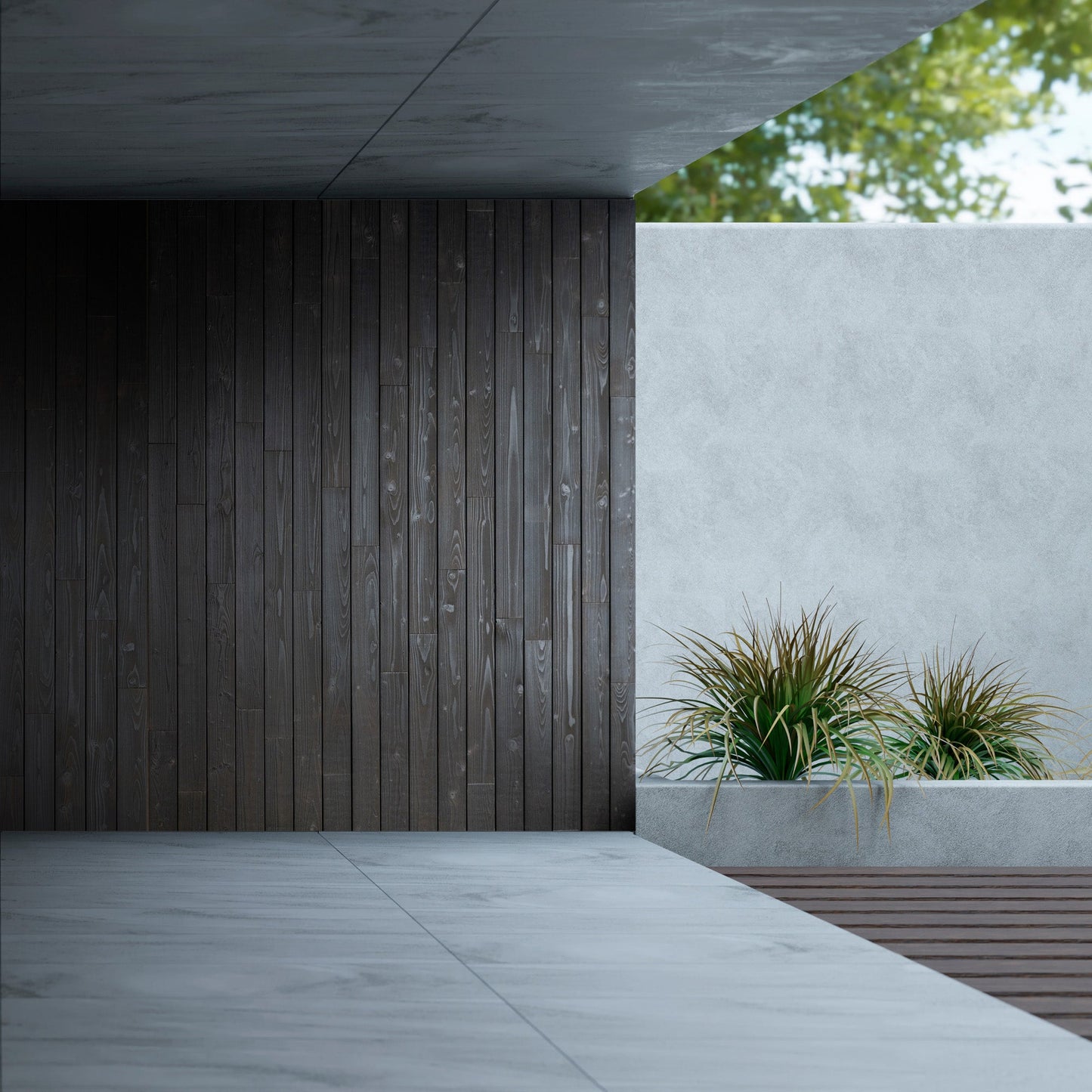 Charred Wood Wall Cladding - Shou Sugi Ban Dark Timber Panels - Wall Panelling by Audrini Living