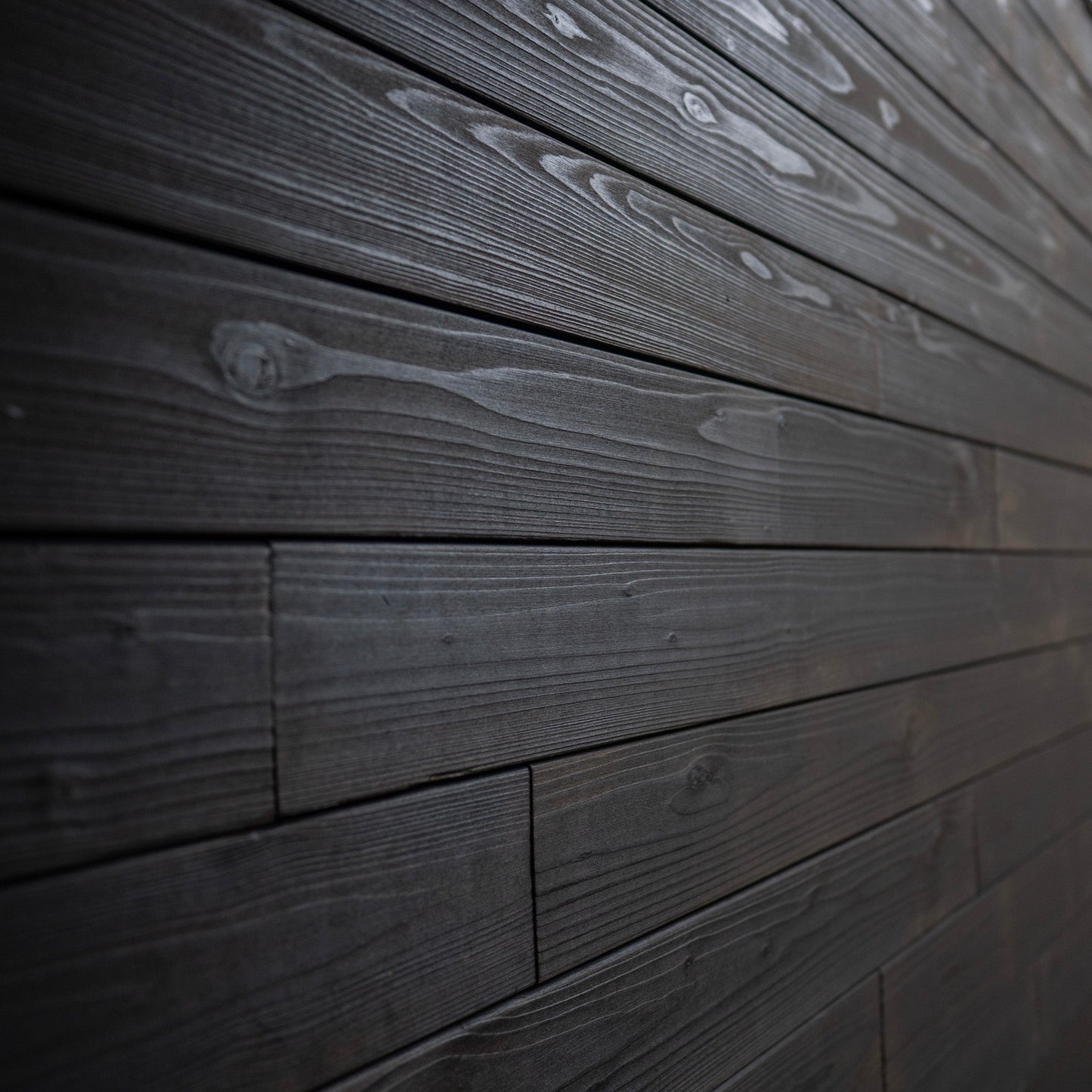 Charred Wood Wall Cladding - Shou Sugi Ban Dark Roast Timber Panels - Wall Panelling by Audrini Living