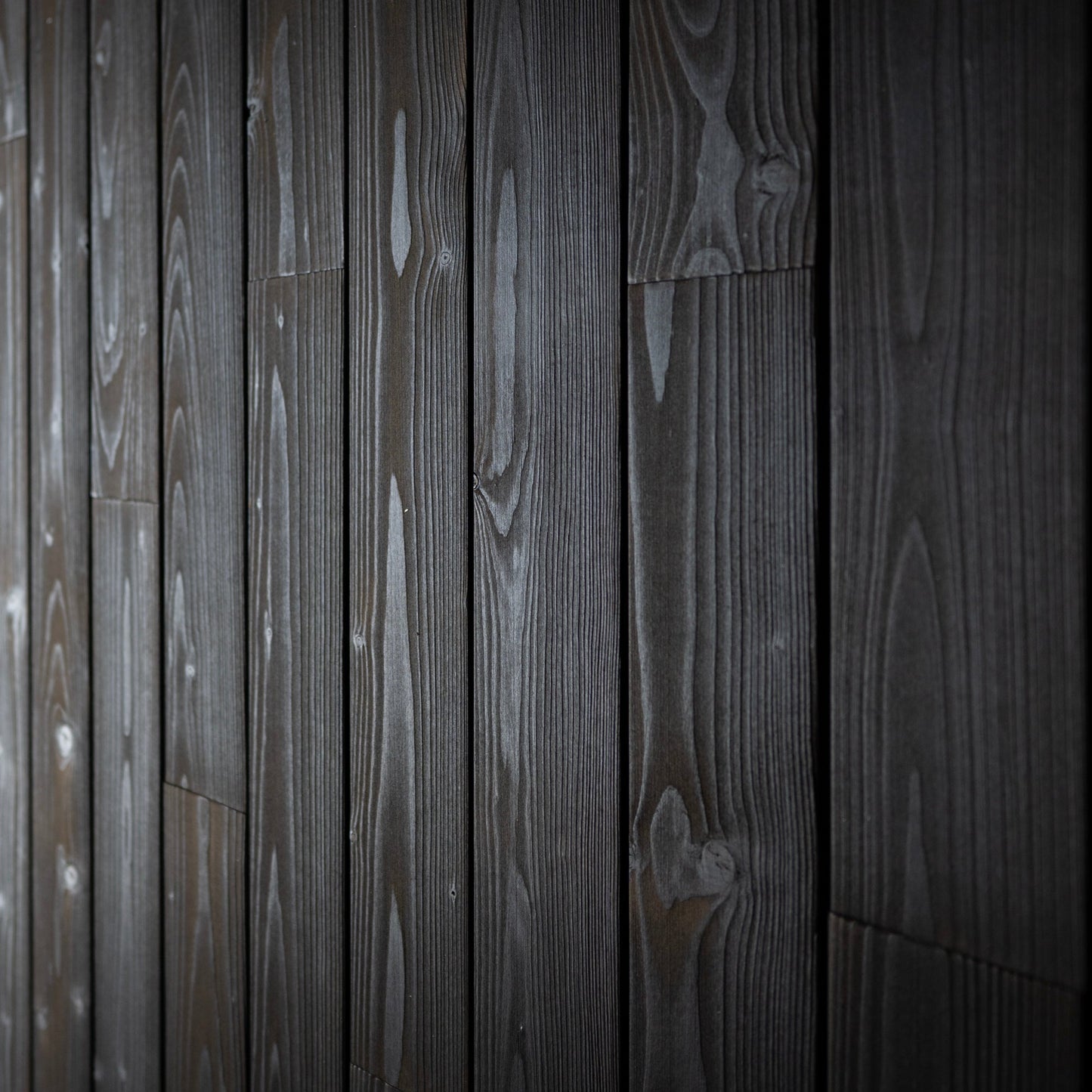 Charred Wood Wall Cladding - Shou Sugi Ban Dark Roast Timber Panels - Wall Panelling by Audrini Living