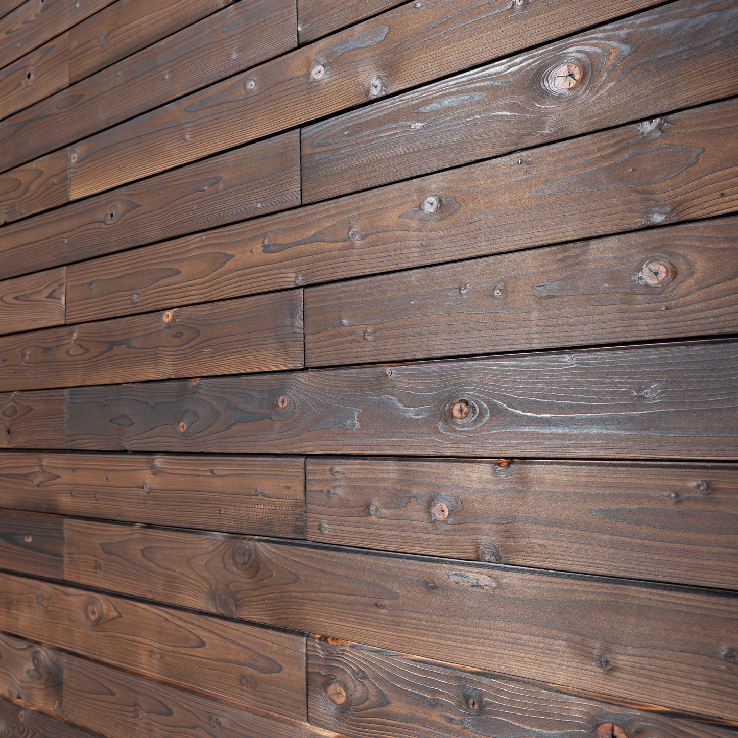 Charred Wood Wall Cladding - Shou Sugi Ban Medium Roast Timber Panels - Wall Panelling by Audrini Living