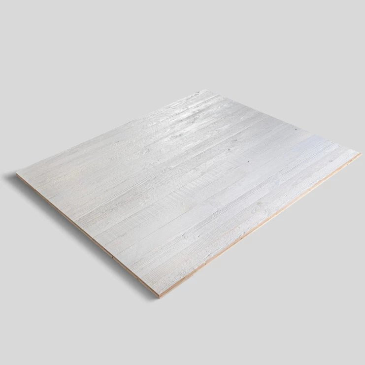 Three-Ply Reclaimed Wood White Wash Panel - Premium Wall Panels by Audrini Living