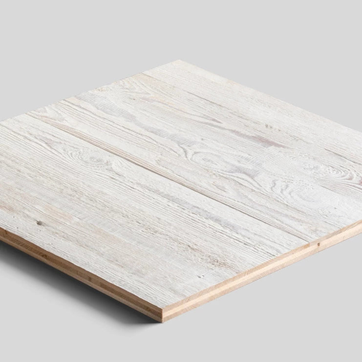 Three-Ply Reclaimed Wood White Wash Panel - Premium Wall Panels by Audrini Living